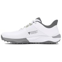 Under Armour Drive Pro be dyglių golfo plačiapadžiai 'White Metallic Gun Metal' sportbačiai 3026921-100 42.5 balta