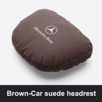 Automobilio galvos atramos juosmens atrama zomšos diržas perforuota kvėpuojanti kaklo pagalvėlė Mercedes Benz GLE klasės W167 V167 C167 AMG GLE53 Brown-headrest