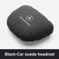 Automobilio galvos atramos juosmens atrama zomšos diržas perforuota kvėpuojanti kaklo pagalvėlė Mercedes Benz GLE klasės W167 V167 C167 AMG GLE53 Black-headrest gray