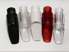 Alto Saxophone Crystal Transparent Mouthpiece - White & Red Options Available Black gray