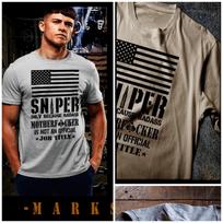 Sniper quote  military army marksman special ops combat infantryman USA Unisex T-Shirt XXXXL gray