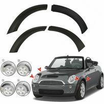 Automobilio priekinio rato arkos apdailos sparno dangtelio purvasaugai Purvasaugis BMW MINI Cooper R50 R52 R53 2002-2008 51131505864 51131505866 4pcs