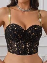 Spice Girl Gypsy Body Sculpting Vest Underwear Sculpting Vest Bra Sculpting Top Underwear M brown