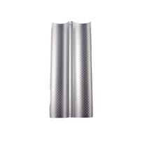French Bread Baking Pans Nonstick Perforated Loaf Baking Mold Bread Baking Trays Carbon Steel Material for Baking Bread gray