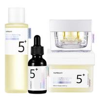 numbuzin No.5 Glutathione Brightening Skincare Set (Film Pad 70 Pads + Toner 200ml + Trace Ampoule 30ml + Laser Cream 50ml) white
