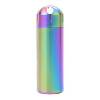 Medicine Box Case Keychains Pills Holder Waterproofs Container Bottles for Travel Purse Wallet Pocket Easy to Carry spalvota