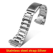 5600 5610 Metalinis dėklas Laikrodžio apyrankės Modifikavimo rinkinys, skirtas Casio G-Shock 3299 DW5600 DW5610 GW-B5600 DW-5600 Pakeisti Santos stiliaus rėmelį Dirželį For DW5600 GW-B5600 gray