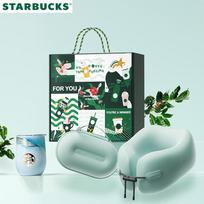 Starbucks Classic Tumbler & Travel Pillow Set white