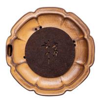 Ceramic Teapot Mat Dry Brewing Table Tea Tray Japanese Style Purple Clay Teapot Water Storage Base Teapot Holder black