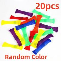 Sensoriniai žaislai Marmuriniai kamuoliukai Autizmui, ADHD, nerimo terapijai, EDC, streso mažinimui, rankoms skirti žaislai su fidget'u, pintas tinklelis, lengvai sulenkiamas su marmuru green