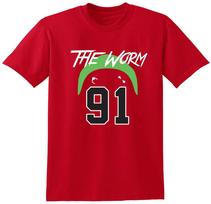 Dennis Rodman Chicago Bulls  The Worm  T-Shirt XL black
