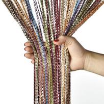 Durų Sienelė Stygos Su Karoliukais Mirksinti Gija Blizganti Kutų Daliklis Užuolaida Svetainei Durims Vestuvių Dekoravimas W 100cm x H200cm įvairiaspalvis