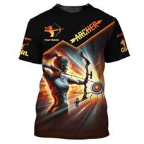 Individualizuotas pavadinimas šaudymo iš lanko sportinis marškinėlis Džersis vyrams Vasaros trumpomis rankovėmis T-shirt'ai šaudymo iš lanko mėgėjams Naujiena vyriškuose lankininkų T-shirt'uose 5XL gray