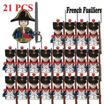 Napoleono Fusilier Lancer Kareiviai Mini Veiksmo Figūrėlės Vaikų Žaislai Legiono Karai Statybiniai Blokeliai Vaikams Kalėdinės Dovanos gray