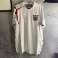 2006 Anglijos marškinėliai Pasaulio taurė Nr. 7 Beckham 4 Gerrard retro ilgomis trumpomis rankovėmis futbolo marškinėliai S gray