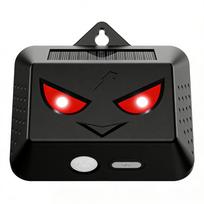 Solar-Powered Ultrasonic Animal Repeller for Cats and Dogs gray