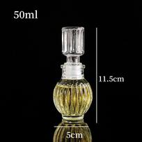 1 vnt. Naujas su užsukamu kamšteliu Skaidrus mažas vyno butelis viskiui decanteris spiritiniam alkoholiui 50ml stiklinis butelis 50ml