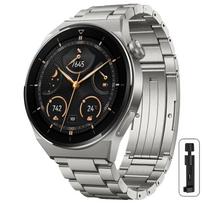 Titano metalinė apyrankė HUAWEI Watch GT 4 3 Pro 46mm/GT3 GT 2 46mm/GT2 Pro 22mm riešo dirželis Apyrankė Laikrodžio dirželis Greitai nuimamas jungtis For GalaxyWatch 46mm gray