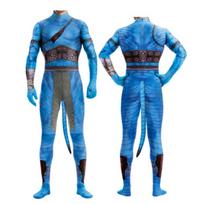 Avataras Helovino kostiumas suaugusiems moterims vyrams Avataras Vandens kelias Uodegos Bodisuit Cosplay Ateivio kostiumas Gimtadienio šventės drabužiai Children XXL-140 blue