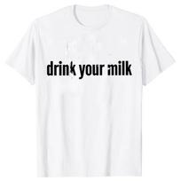 Gerk pieną Grafinis marškinėlis Minimalistinis tekstas Unisex Dydžio Medvilninis Laisvalaikio Marškinėlis 2XL black