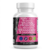 Moterų vaginaliniai probiotikai + prebiotikai su spanguolėmis ir D-manoze (60 dangtelių) 1pack