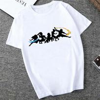 2026 Hot Sale Avatar The Last Airbender Fire Nation Anime Cartoon T Shirt Unisex Summer Causel Harajuku Tshirt Ullzang T-shirt 90s Anime Tees XXXL gray