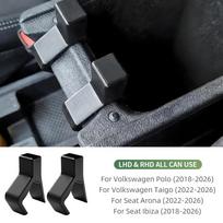 For Seat Arona/lbiza 2018-2026 Armrest Adjustable Elevation Bracket 2pcs for Volkswagen VW Polo MK6 2018-2026 Taigo 2022-26 One Size gray