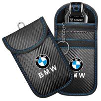 BMW logotipui Automobilio raktų dėklas Signalo blokavimo Faradėjaus krepšys Raktų dėklas Vagystę stabdantis Automobilio raktų laikymo organizatorius su atsparia dėvėjimuisi medžiaga gray