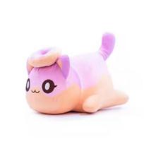 Aphmau Meows Cat Plush Toy Soft Meemeow Stuffed Donut Cat Plushes Kawaii French Cheeseb Fryurger Food Plush Doll Christmas Gifts pink