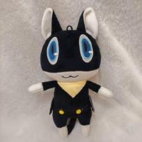 Mielas Persona 5 Morgana pliušinis žaislas Juoda katė Mona Minkštas minkštas žaislas Mielas žaidimo personažas Kolekcionuojama dovana Persona 5 Royal gerbėjams 22cm gray
