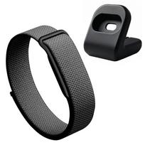 Dirželis Google Fitbit Air Sport Fitneso Sekikliui Pakeičiamas Nailoninis Laikrodžio Dirželis Apyrankė Reguliuojama Kvėpuojanti Moterims Vyrams gray
