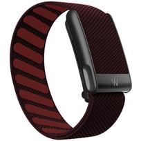 Whoop 5.0 Pakeičiama apyrankė, Nailoninė pintas elastinga sportinė juosta su metaliniu logotipu EKG ir fizinės būklės stebėjimui black