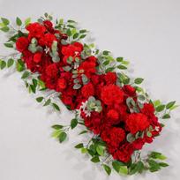 1-Meter Wedding Flower Row - Faux Floral Decor for Aisle & Arch