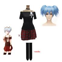 Anime Klasė Shiota Nagisa Cosplay Kostiumas Suaugusiųjų Punk Uniformos Pilnas Rinkinys Helovino Apranga Su Kojinėmis L black