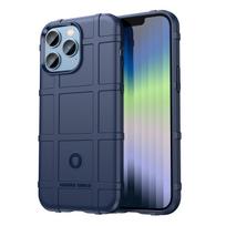 Rugged Shield Non-Slip Shockproof Phone Case for IPhone 14 Plus 12 13 Mini 11 15 16 Pro Max XR Xs SE2022 Back Cover Fundas For iPhone SE2020 mėlyna