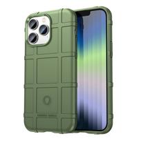 Rugged Shield Non-Slip Shockproof Phone Case for IPhone 14 Plus 12 13 Mini 11 15 16 Pro Max XR Xs SE2022 Back Cover Fundas For iPhone 16Pro žalia