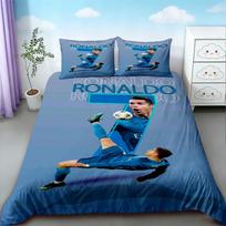 Cristiano Ronaldo Antklodės užvalkalas Futbolas CR7 Patalynės komplektas Patogiam ir kvėpuojančiam Miegamajam Ventiliatoriaus dovanos Karalienės Karaliaus 140*200cm/55x79in Single/Twin 3pcs