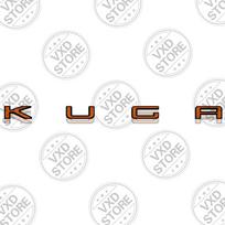 Ford KUGA raidžių lipdukai Automobilio 3D metalinės raidės Logotipo ženklelis Lipdukai Automobilio Auto BYTI6 Galinės bagažinės raidžių emblema Stiliaus lipdukai