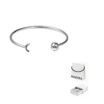 Pandora 925 svaras sterlingų apyrankės moteriškos sidabrinės 599120C01 17.5-Original Box And Original Bag white