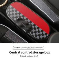 Centrinio valdymo laikymo dėžutė BMW Mini Cooper E/SE J01 J05 Aceman 2024 2025 Centrinio porankio laikymo dėžutė Automobilio priedai JCW red
