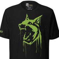 Cyberpunk 2077 T-Shirt: BARGHEST Dogtown Militia Gamer Cosplay Tee S green