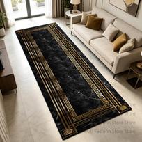 Modernaus prabangaus marmuro stiliaus ilgo koridoriaus kilimai Dekoracija Sofa Plaunamas minkštas takelis Neslystantis nepūkuojantis prieškambario grindų kilimėlis 60x300cm 23.6x118in