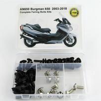 Fit For Suzuki AN650 Burgman 650 2003-2018 Complete Cowling Full Fairing Bolts Kit Clips Speed Nuts Motorcycle Fairing Kit sidabras