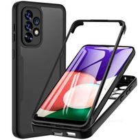 360 laipsnių dėklas Ekrano apsaugos dėklas Samsung Galaxy S23 S24 Ultra A13 A23 A33 A53 A73 A14 A54 5G A04S A32 A52 A72 A51 A71 a05s Dangtelis Apsauginis samsung s23FE juoda