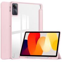 Skirtas „Redmi Pad SE“ dėklui su rašiklio laikikliu PU odinis akrilinis skaidrus nugaros sulankstomas dangtelis, skirtas Funda Xiaomi Redmi Pad SE 11 colių išmanusis dangtelis Redmi Pad SE 11 inch rožinė