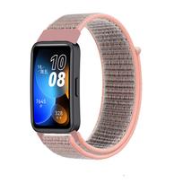 Dirželis, skirtas Huawei Band 8 9 7 Apyrankės Nailono kilpos išmanusis laikrodis Keičiamasis diržas Apyrankė Sportinė apyrankė 7 apyrankė Huawei Band 7 rožinė