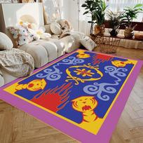 Aladino kilimas svetainei Namų dekoracijos Sofos Stalo Didelio ploto kilimai Miegamojo Lovos šono Neslystanti grindų danga Vonios kambario durų kilimėlis 50x80cm-20x31in