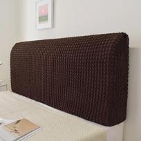 Spandexo Seersucker lovos galvūgalio užvalkalas Storas Tamprus Galvūgalio Užvalkalai Visapusiškas Lovos Atlošo Apsauginis Užvalkalas Viešbučiui Namams 120x65cm tamsiai ruda spalva
