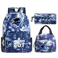 Naujas Astro bot žaidimo prekių spausdinimas pradinės ir vidurinės mokyklos kuprinė užsienio prekyba laisvalaikio vaikų pieštukinė dėklas pietų dėklas No Specifications