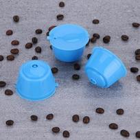 UNTIOR 3 vnt. Daugkartinių kavos kapsulių rinkiniai Nescafe Dolce Gusto aparatui Užpildomos kapsulės Pod Suderinami Filtro Puodeliai Dozatorius blue